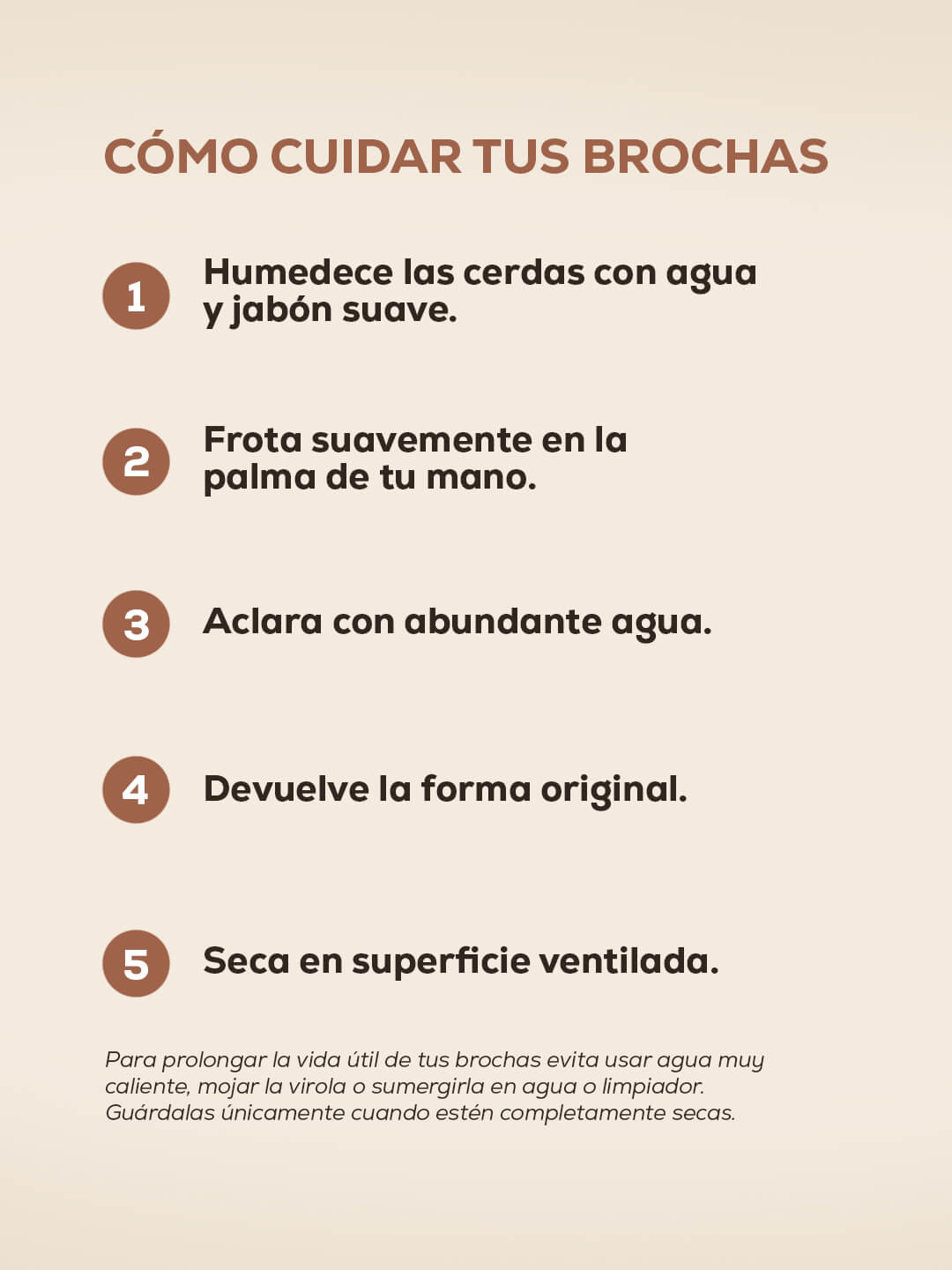 GO TO ESSENTIALS - Set de brochas 6 piezas