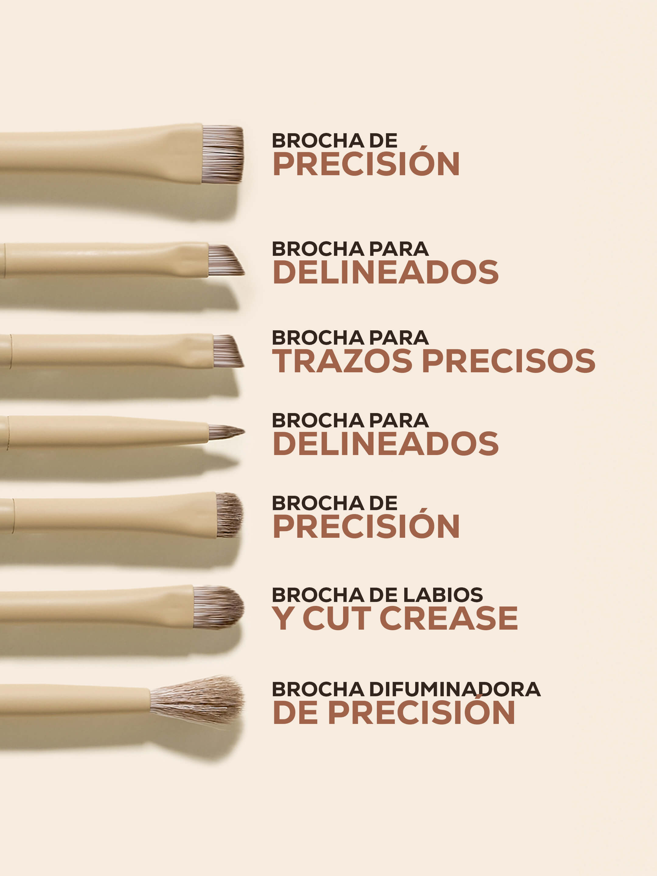 ALL EYES ON YOU - Set de brochas 15 piezas